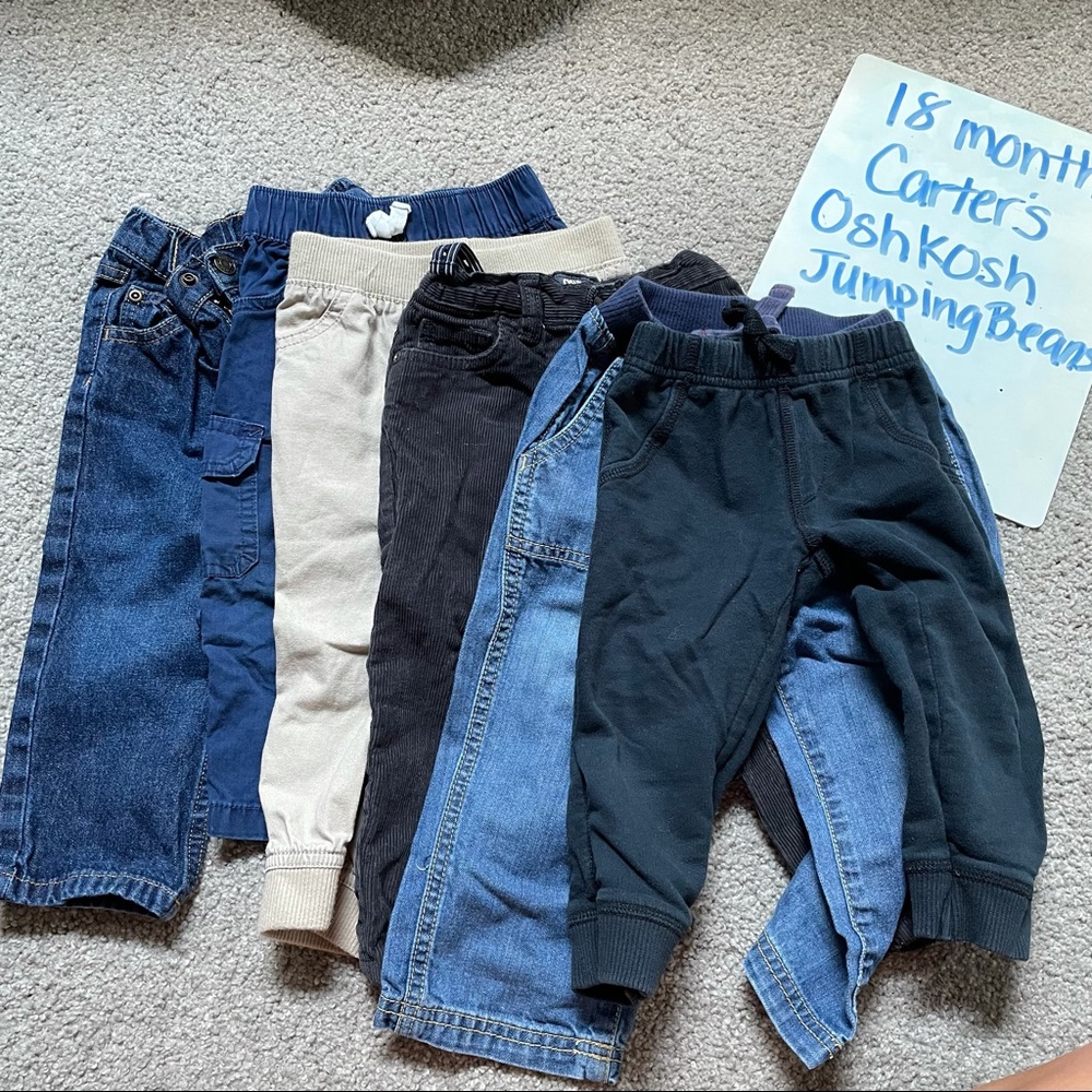 Bundle lot boys pants euc carters Oshkosh 18 month